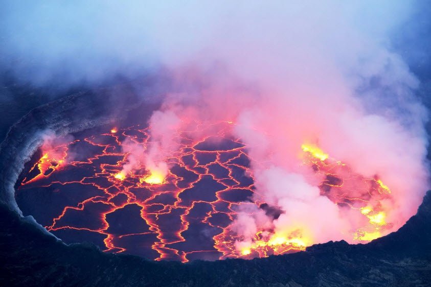 Nyiragongo Volcano, Near Goma, North Kivu Province, DR Congo